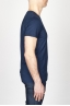 SBU - Strategic Business Unit - Classic Short Sleeve Flamed Cotton Round Neck Blue T-Shirt