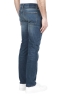 SBU 01452_2020SS Teint pur indigo délavé à la pierre coton stretch jeans bleu 04