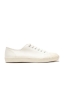 SBU 01531_2020SS Classic lace up sneakers in in white cotton canvas 01