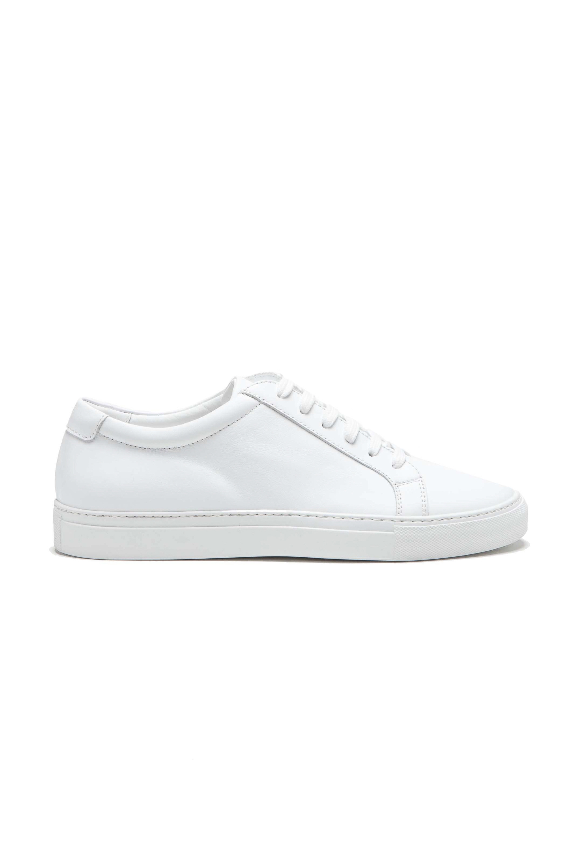 SBU 01526_2020SS Classic lace up sneakers in white calfskin leather 01