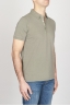 SBU - Strategic Business Unit - Classic Short Sleeve Stone Washed Military Green Pique Polo Shirt