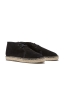 SBU 01707_2020SS Original black suede leather lace up espadrilles with rubber sole 02