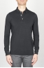 SBU - Strategic Business Unit - Classic Long Sleeve Stone Washed Black Pique Polo Shirt