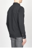 SBU - Strategic Business Unit - Classic Long Sleeve Stone Washed Black Pique Polo Shirt