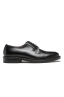 SBU 01502_2020SS Black lace-up plain calfskin derbies with leather sole 01