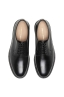 SBU 01502_2020SS Black lace-up plain calfskin derbies with leather sole 04