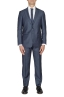 SBU 01050_2020SS Blazer y pantalón formal de lana fresca azul para hombre 01