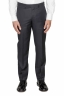 SBU 01055_2020SS Men's dark grey cool wool formal suit partridge eye blazer and trouser 04