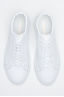 SBU - Strategic Business Unit - Classic Mid Top Sneakers In White Calf-Skin Leather