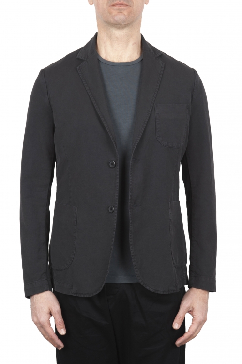 SBU 01730_2020SS Dark grey cotton sport jacket unconstructed and unlined 01