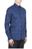 SBU 02001_2020SS Blue patterned cotton shirt 02