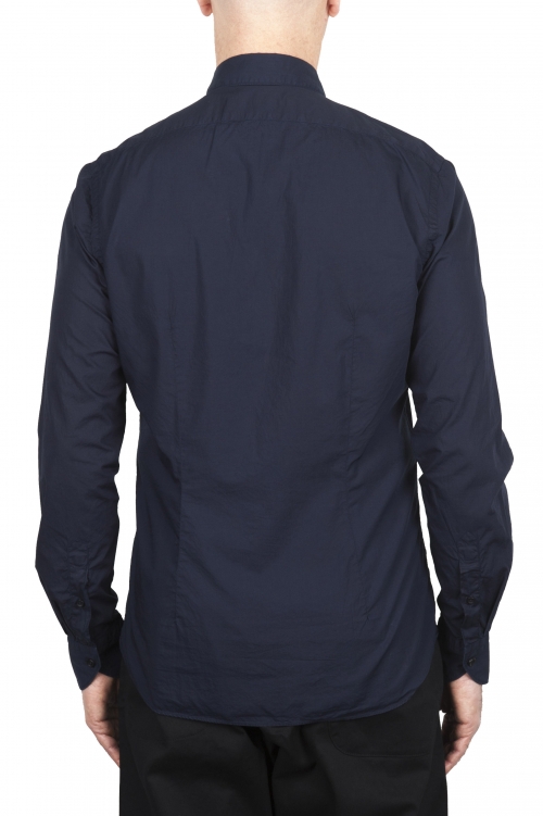 SBU 02008_2020SS Camisa super ligera de algodón azul 01