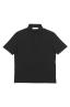 SBU 02032_2020SS Short sleeve black cotton crepe polo shirt  06