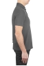 SBU 02040_2020SS Classic short sleeve grey cotton crepe polo shirt 03