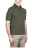 SBU 02033_2020SS Short sleeve green cotton crepe polo shirt  02