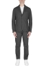 SBU 02839_2020SS Dark grey cotton sport suit blazer and trouser 01