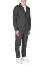 SBU 02839_2020SS Dark grey cotton sport suit blazer and trouser 02