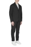 SBU 02842_2020SS Black cotton sport suit blazer and trouser 02