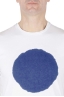 SBU 02844_2020SS T-shirt girocollo classica a maniche corte in cotone grafica stampata blu e bianca 06